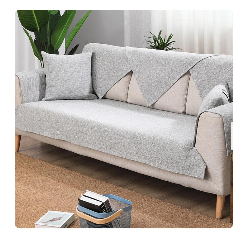 Four Seasons Single Layer Thickened Single Layer Sofa Cushion Cotton Woven Sofa Towel Cover
