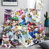 Super Smash Bros. Mario Collection Flannel Blanket, Soft for Home Bedroom, Great Gift for Game Lovers
