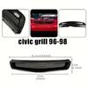 Vordere und vordere Luftöffnungen für Civic-Modelle 96-98. Das Maschengitter ist ein langlebiges Material in einem leuchtend schwarzen Stil.