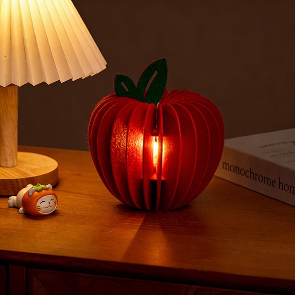 

Non-woven Fabric New Year Decoration with LED Light Lucky Charm Gourd Lantern Ornament Honeycomb Ball