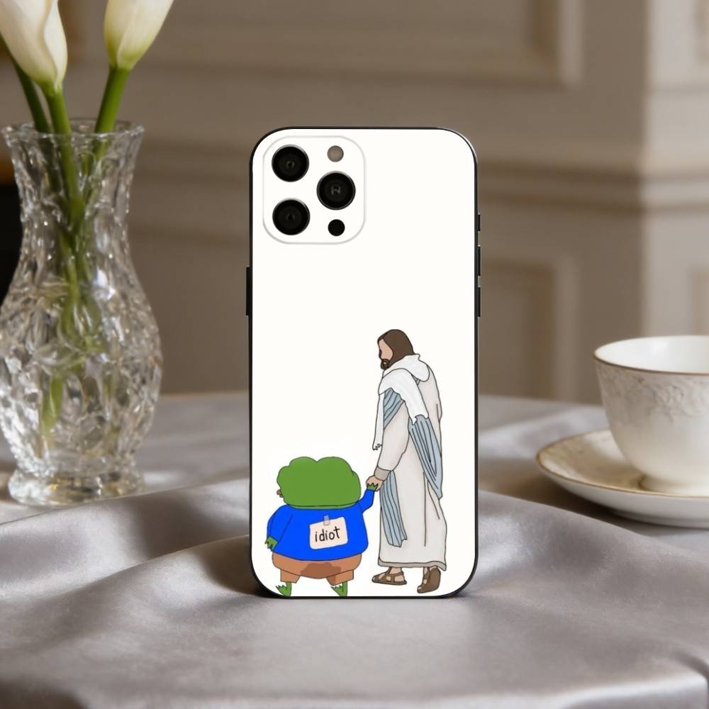 Funny P-Pepe the F-Frog  Phone Case For iPhone 17pro, 16,15,14,13,12,11 X XR Plus,Others Soft Black Cover