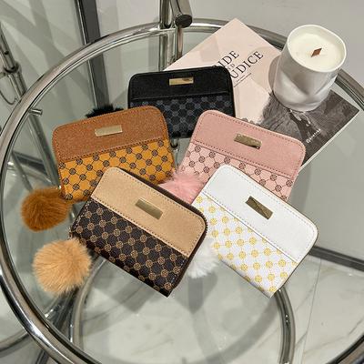 Women's Change Bag, New Women's Tri-fold Bag, Short Wallet, Casual Small Card Bag.