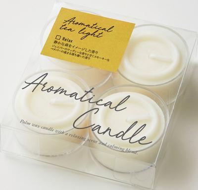 Kameyama Candle House Aromatic Tea Light 4 Pieces Relax
