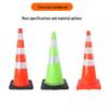 Reflective Red Traffic Cone Ice Cream Bucket, PVC, Thickened, 280x210mm, 0.4kg, No Parking Barrier