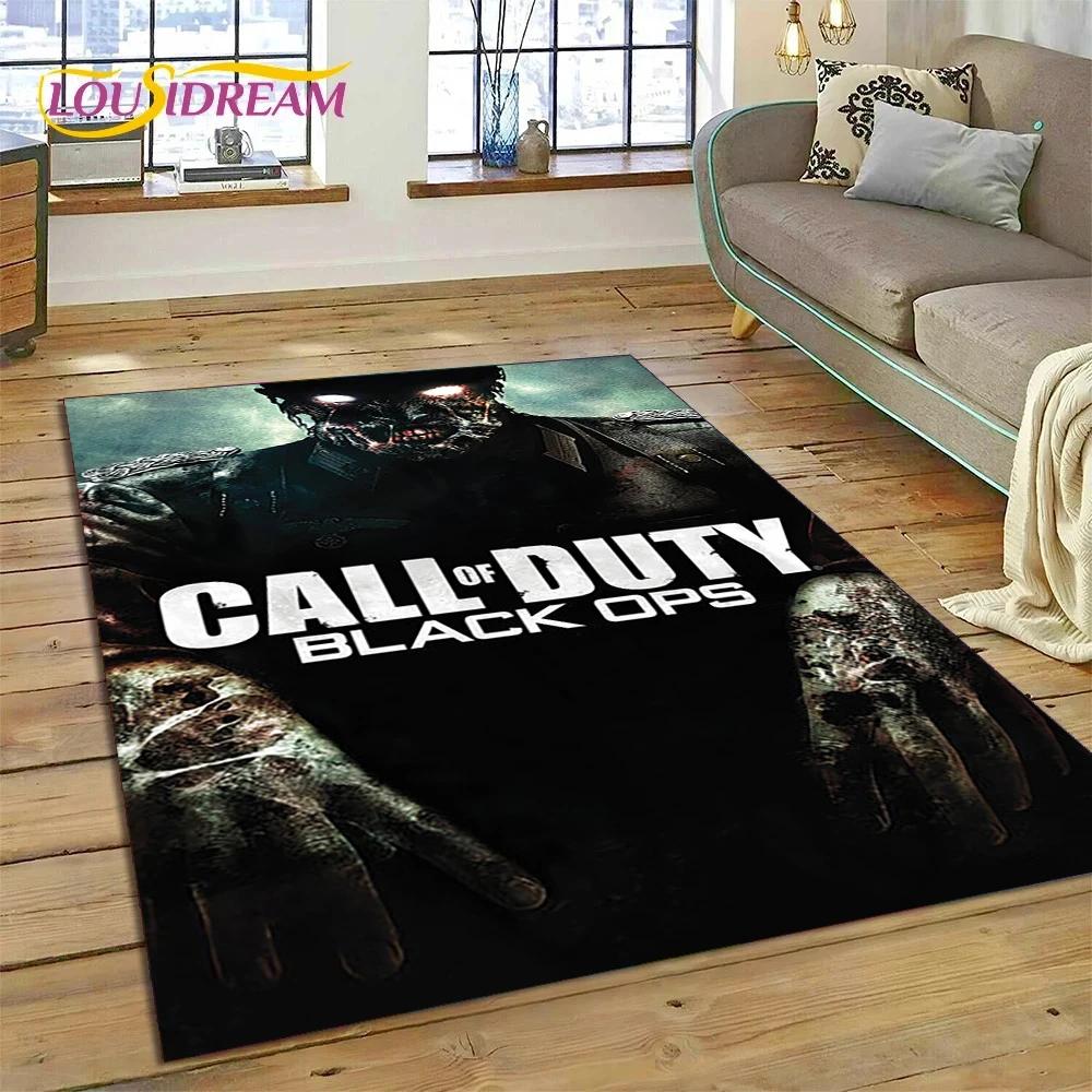 Call of Duty War Game Gamer COD Teppich für Schlafzimmer Wohnzimmer Zuhause Sofadekoration, Kinder Spiel Große Dekoration Bodenmatte Geschenk
