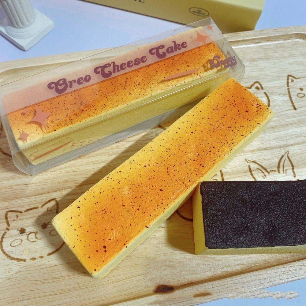 Release Hand Big Butter Stick Squeezing Toy Sensory Realistic Cheesecake Bars For Adult