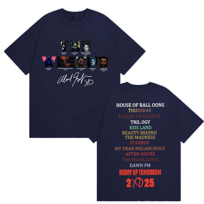 Limited The Weeknd Hurry Up Tomorrow Album 2025 Unisex T-Shirt Men Women Hip Hop Fashion Cotton Short Sleeve T Shirt Streetwear