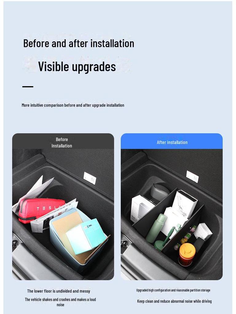 Compatible Trunk Storage Divider for Tesla Model Y