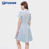 FILA FUSION Women's Pleated Polo Dress