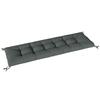 Removable Pallet Cushion with Fastening Straps, Pallet Pad for Most Loungers, 198x65x13cm, Dark Grey