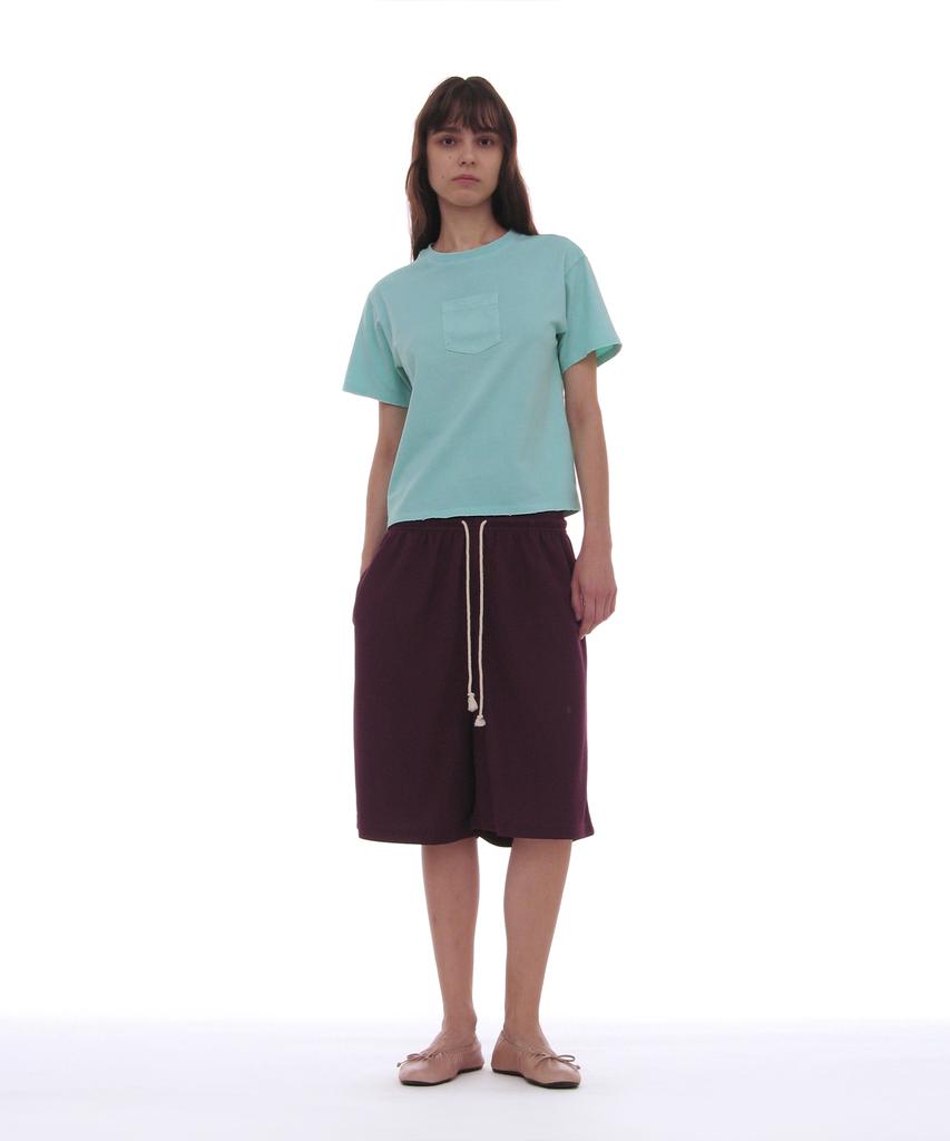 PARTIMENTO WOMEN Pwc Garment Dyed Pocket Tee_Sky