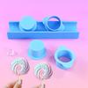 Love Lollipop Cookies Mold Set Star Flower Shape Cake Dessert Biscuit Mold Candy Plastic Cutting Tools DIY Pastry Baking Molds
