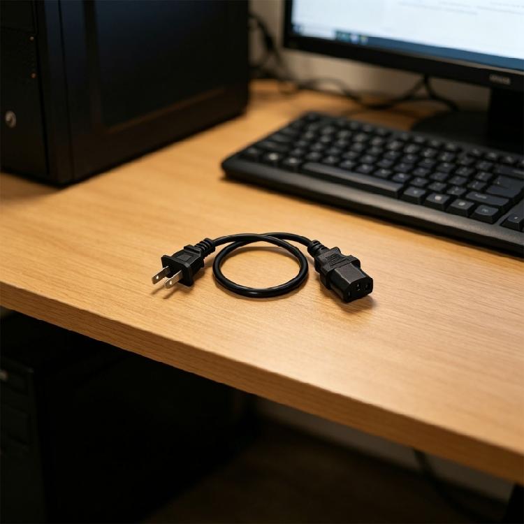 NEMA1 15P Male To IEC320 C13 Female Power Cable 40Cm 40Cm Pc Power Supply Cord Suitable for Reliable Energy Transfer