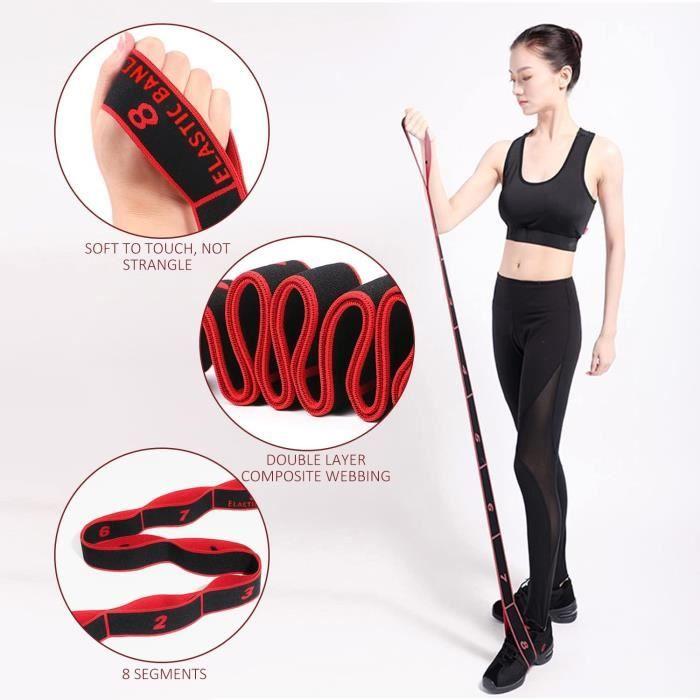 Bande de résistance - Yoga - Rouge - 1 bande de résistance - 1 bandeau de sport