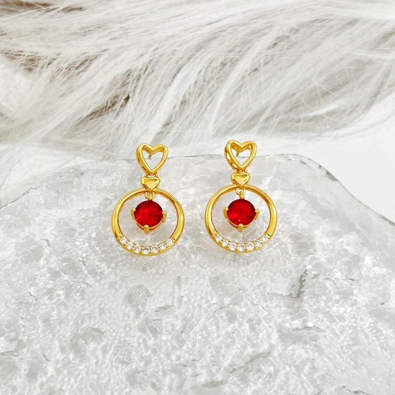 Manufacturer'S Supply, Fashion Love, Fringed Earrings, Niche Design, Micro-Inlaid Zircon Spot