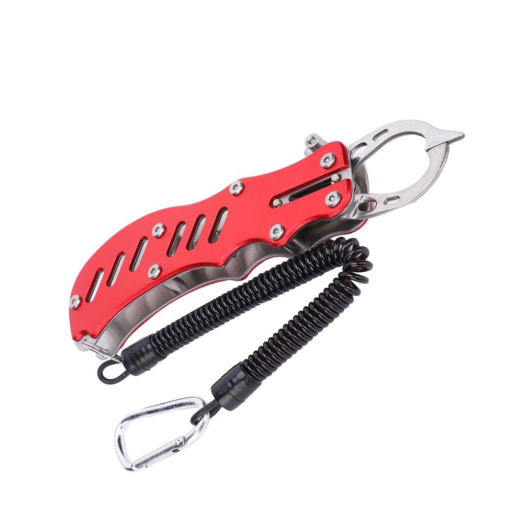Fish Lip Grabber Portable Fish Grabber MultiFunctional Fish Controller Fishing Accessory(Red )