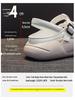 Women's 2025 Leather Flat Sandals - Soft Sole, Casual Style, Round Toe, Color Block for Beach & Pregnancy