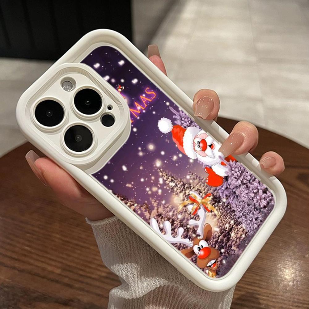 Sky Eye Ladder Soft Case for Samsung A06 A15 A25 A35 A55 S23 S24 FE All Samsung Models Phone Cases Silicone Cover NY29 Merry Christmas Christmas Tree