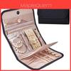 Jewelry Organizer Bag With Foldable Design For Travel And Gift Use