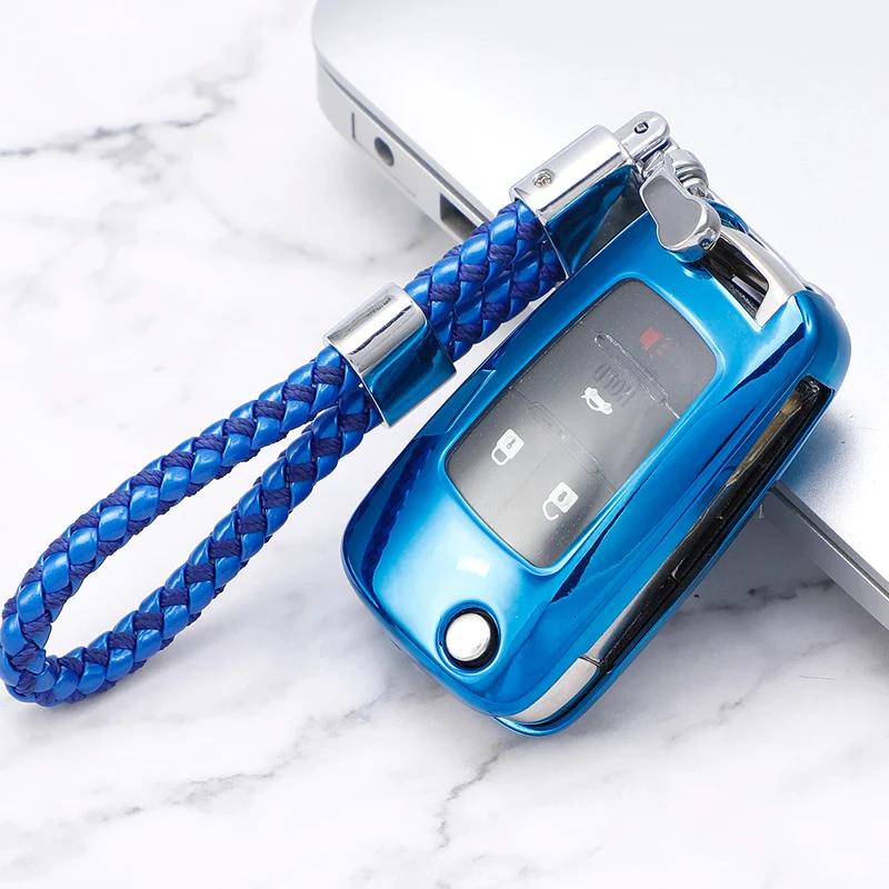 Tpu Car Key Case Cover Keychain For Chevrolet Cruze Aveo Trax Malibu Captiva For Buick Opel Vauxhall Astra Corsa Insignia Mokka