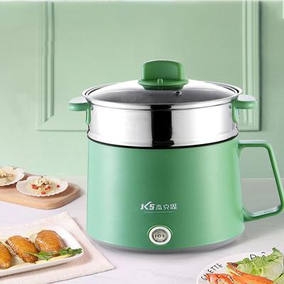 Multifunktions-Kochmaschine Antihaft-Pfanne Elektrischer Reiskocher Edelstahl-Kochtopf Haushalt Schlafsaal Hot Pot 1-2 Personen
