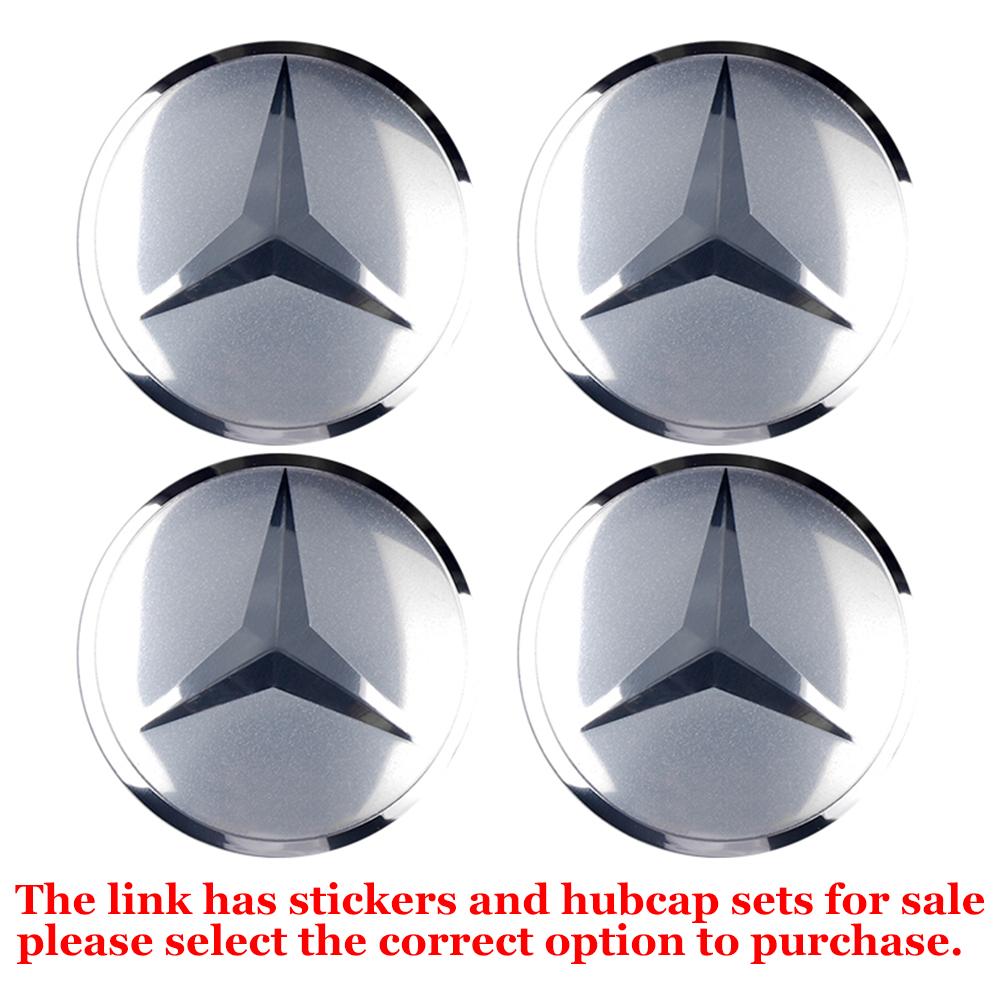 56/60/63/65/68MM Car Styling Wheel Center Caps Hub Cover Decor Stickers For Mercedes Benz AMG W203 W206 W220 W205 W212 W210 W108