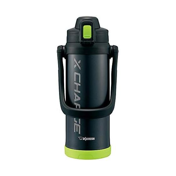 Бутылка для воды ZOJIRUSHI, спортивная, из нержавеющей стали, 2,06 л, лаймово-черная, SD-BD20-BG2060 мл