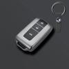 Grey TPU Keyless Fob Cover Case Protect Skin For Toyota Prius 20 Gen 2004 2009 Corolla Verso Camry Remote Holder Keychain