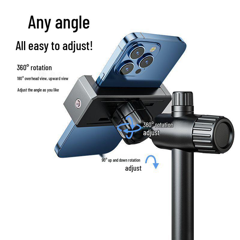 2024 Stolní držák na telefon pro živé vysílání a fotografování z nadhledu - Kompatibilní s Douyin a dalšími