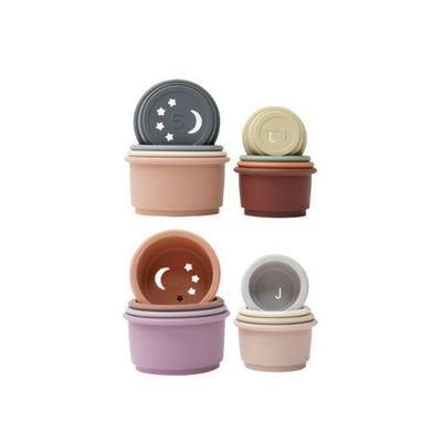 Atti Rabbit Kids Silicone Stacking Cup Toy Baby Fine Motor Skill Development Toy