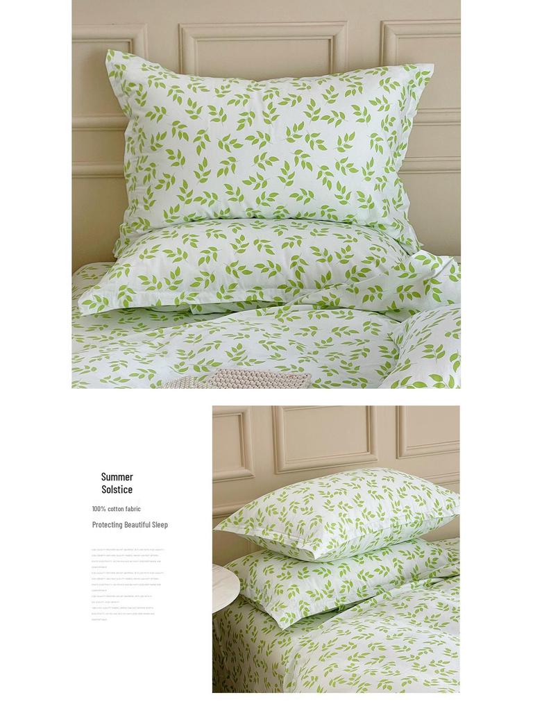 2025 New Style Pure Cotton Pillowcase Set: Simple Twill 48x74 Household Cover (Set of 2)