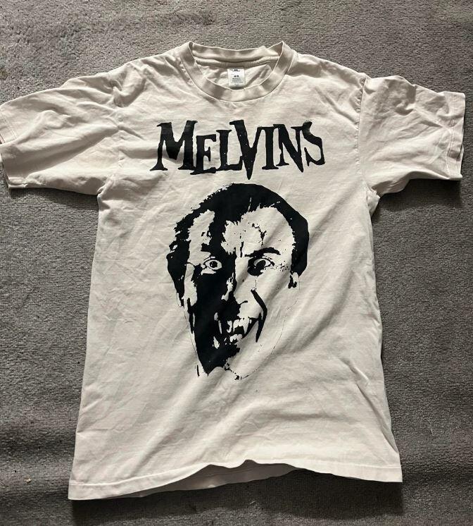 Remake Melvins Dracula 90s Horror Graphic White T shirt S5XL NH20843 Unisex T-Shirt XXXXL