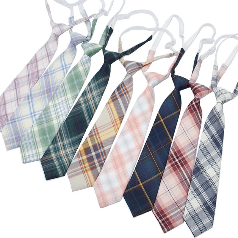 Japanese College-Style Uniform with Easy Plaid Tie