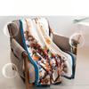New satin imitation silk printing large square scarf high-end scarf mother scarf women's 80x180cm shawl