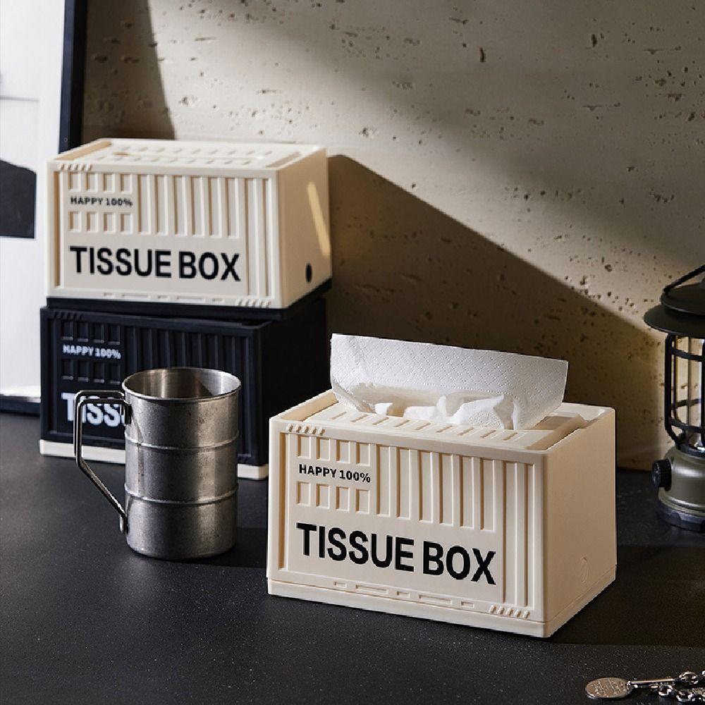 Minimalist Paper Towel Case Rectangle Paper Container Light Luxury Napkin Holder  Home Decoration