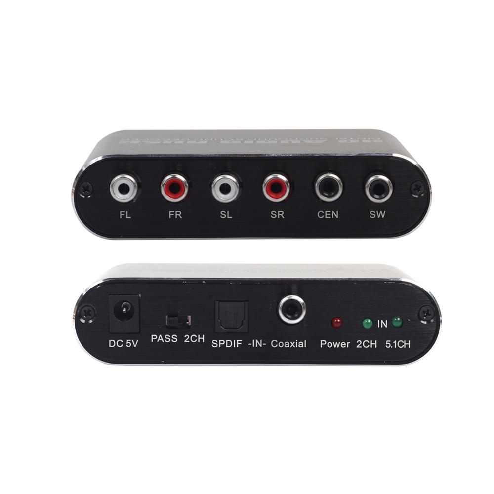 5.1 Audio Gear FL/FR SL/SR CEN/SW Digital Audio Converter Gear Surround Sound Rush Decoder