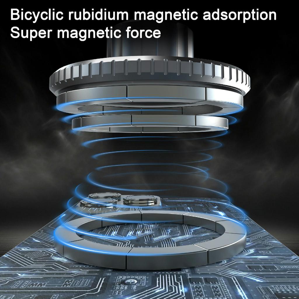 X037 360 Degree Adjustable Cellphone Bracket with Magnetic Base Phone Holder for Gym Equipment