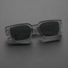 1PC Unisex Plastic Fashion Square Frame Sunglasses For Street Pography And Beach Trips Driving Accessories