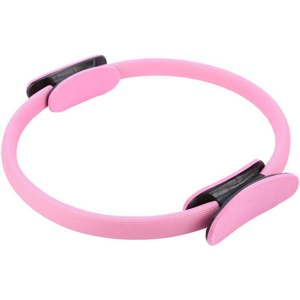 Anello Pilates Cerchio, Anello Fitness Cerchio Magico, 4 Colori 1,4 pollici Anello Yoga a Doppia Presa Cerchio di Resistenza per Cosce e Gambe Fitness