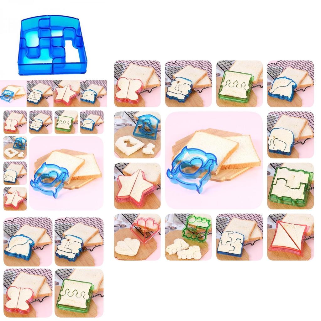 Nowoczesny Prosty Design Zestaw Do Krojenia Chleba DIY z Nieregularnymi Kształtami do Zabawnych Kanapek