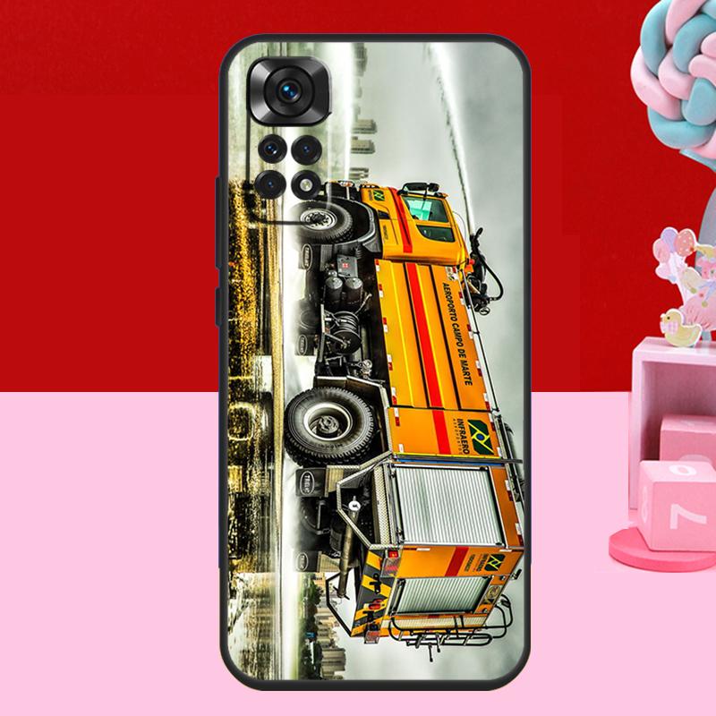 

Fire Truck Case For Xiaomi Redmi Note 11 10 12 13 14 15 Pro Plus Redmi 15 C 14C 10C 12C 13C Soft Cover Redmi 15 4G