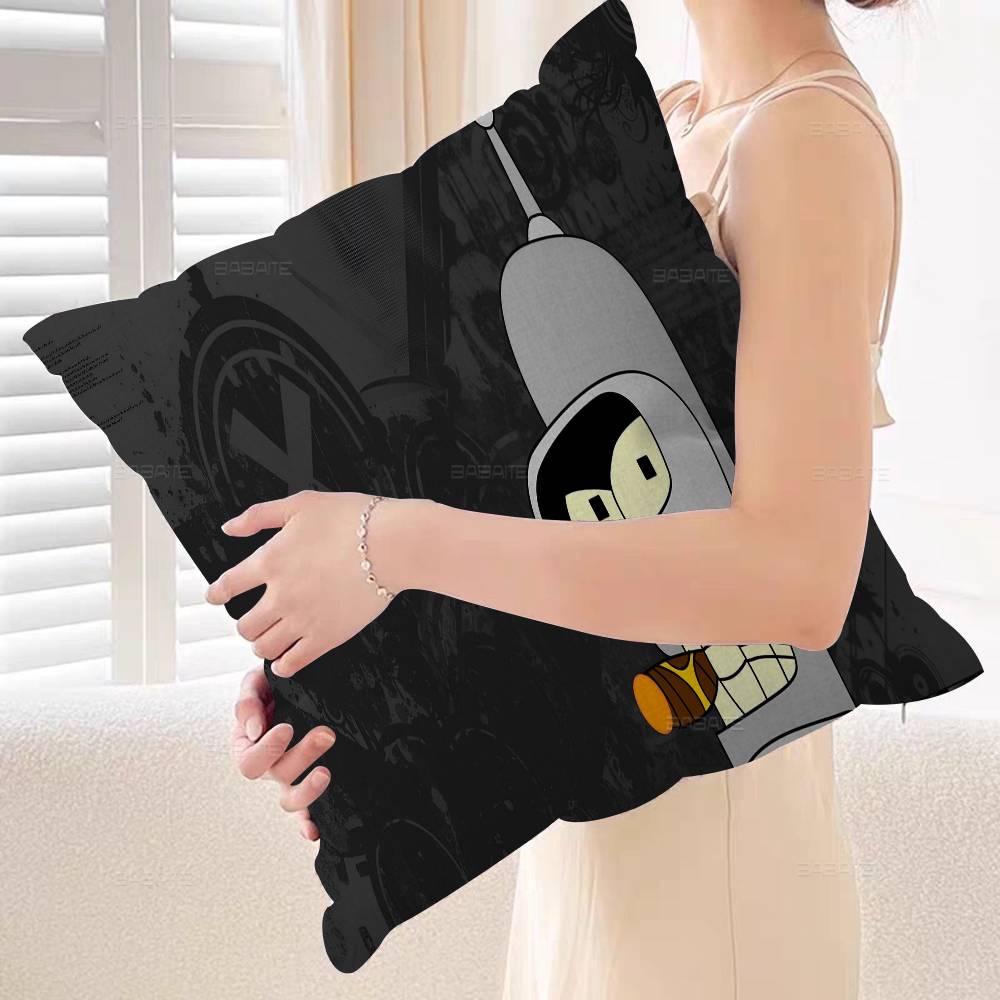 F-FuturamaS Decorative Room Aesthetics Pillow Case Home Decor Bedroom Sofa Bed Couch Pillow Cover 45x45