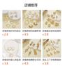 European and American jewelry flower shape C-shaped earrings personalized exaggerated metal design large earrings earrings