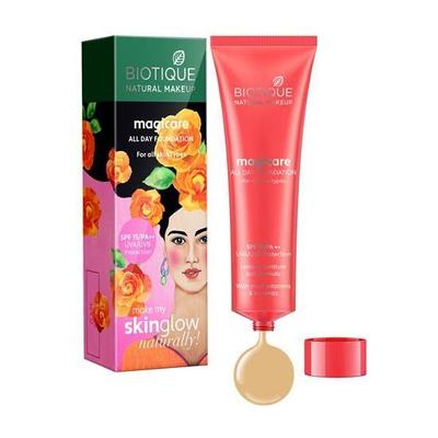Foundation with SPF 15: Shade Clay (30 Ml), Magicare All Day Foundation SPF 15 Clay