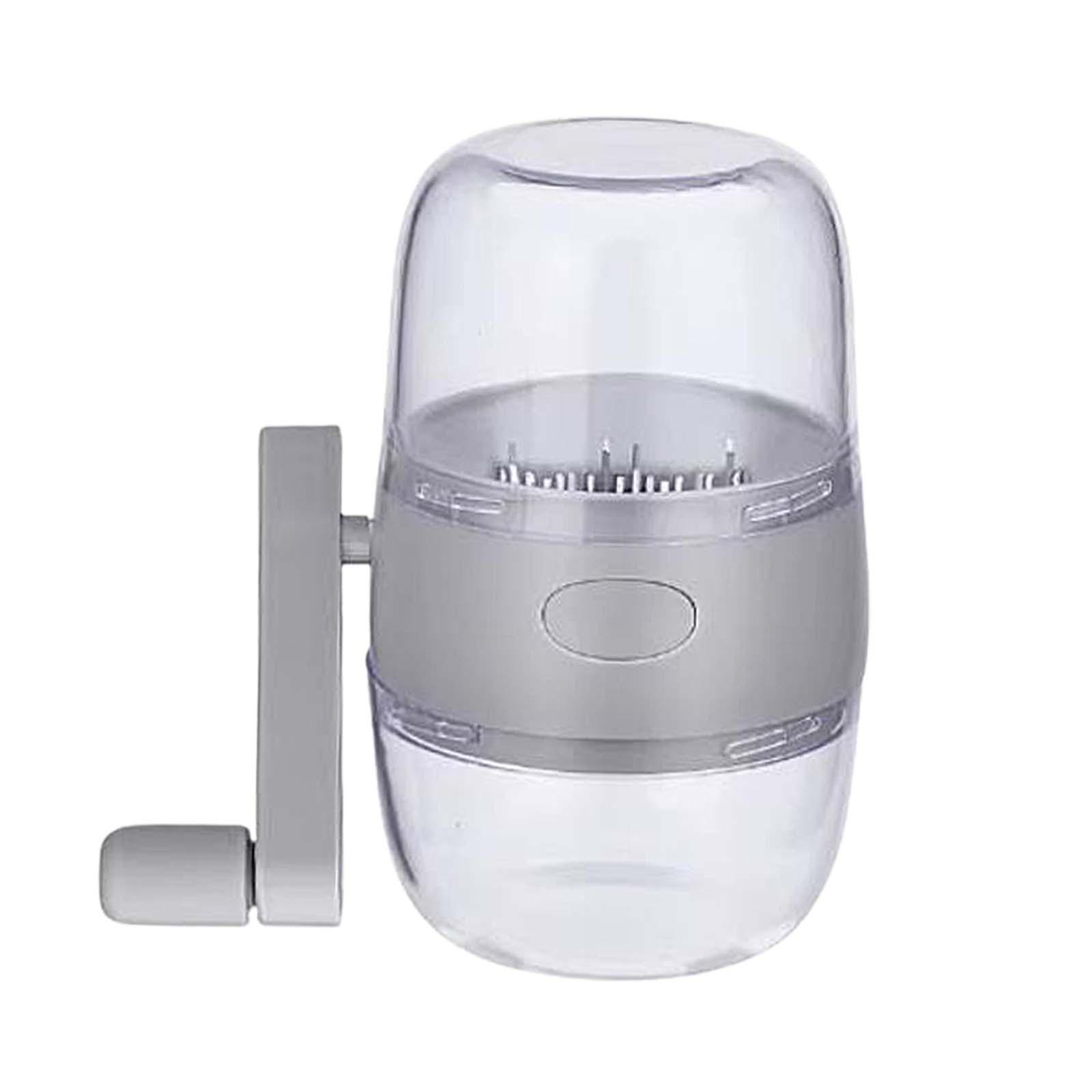 Mini Spice Grinder Hand Crank Multipurpose Manual Spice Mill Nut Chopper Nut Grinder for Coffee Bean Kitchen Spices Pecans Nuts серый