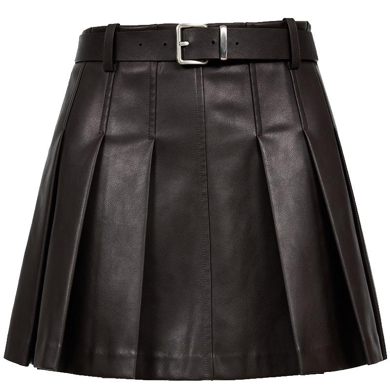Мини-юбка VEROMODA из ПУ с плиссировкой и поясом L