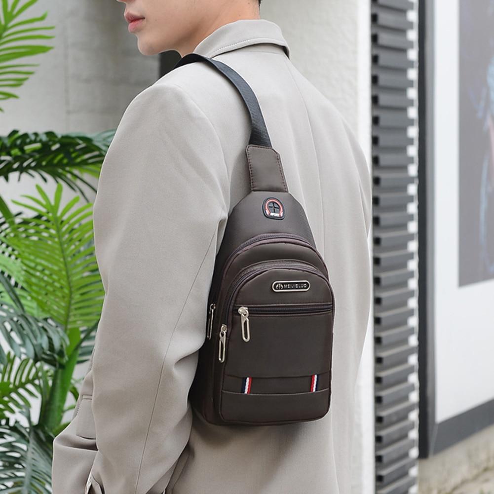 Travel Purse Phone Pouch Pocket Casual Men Chest Shoulder Pack Portable