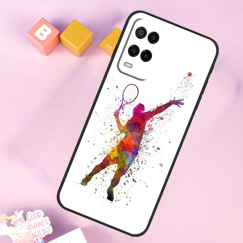 

Tennis Racket Tennis Ball Case For Oppo A60 A80 A40 A15 A16 A17 A57 A94 A74 A54 A76 A96 A18 A38 A58 A78 A98 A5 A6 Pro OPPO A74 5G