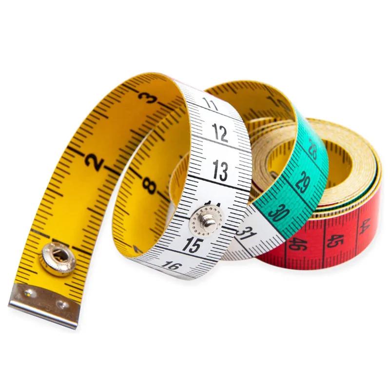 1PCS 1.5m Body Measuring Ruler Sewing Tailor Tape Measure Mini Soft Flat Ruler Centimeter Meter Sewing Measuring Tape
