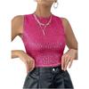 Women Fashion Sequins Slim Fit Sleeveless Cropped Casual Tank Top